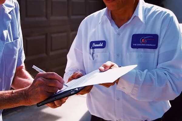 HVAC technician providing expert service